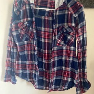 Flannel with hoodie